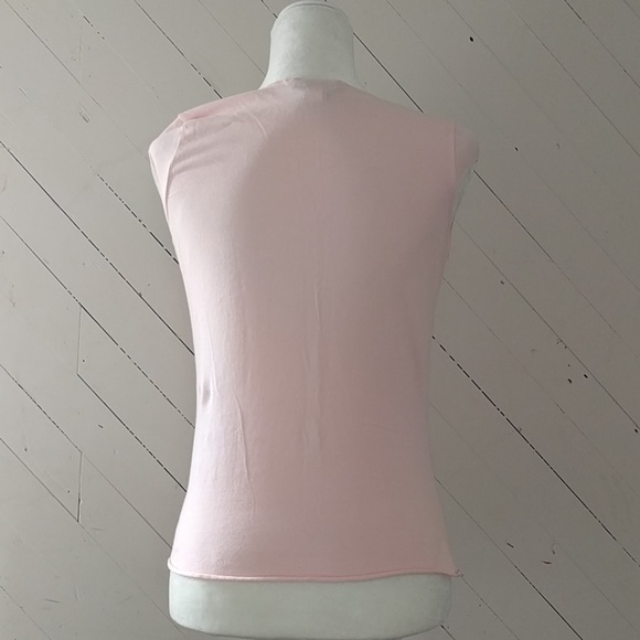 DKNY Jeans blush pink keyhole top - Picture 6 of 6